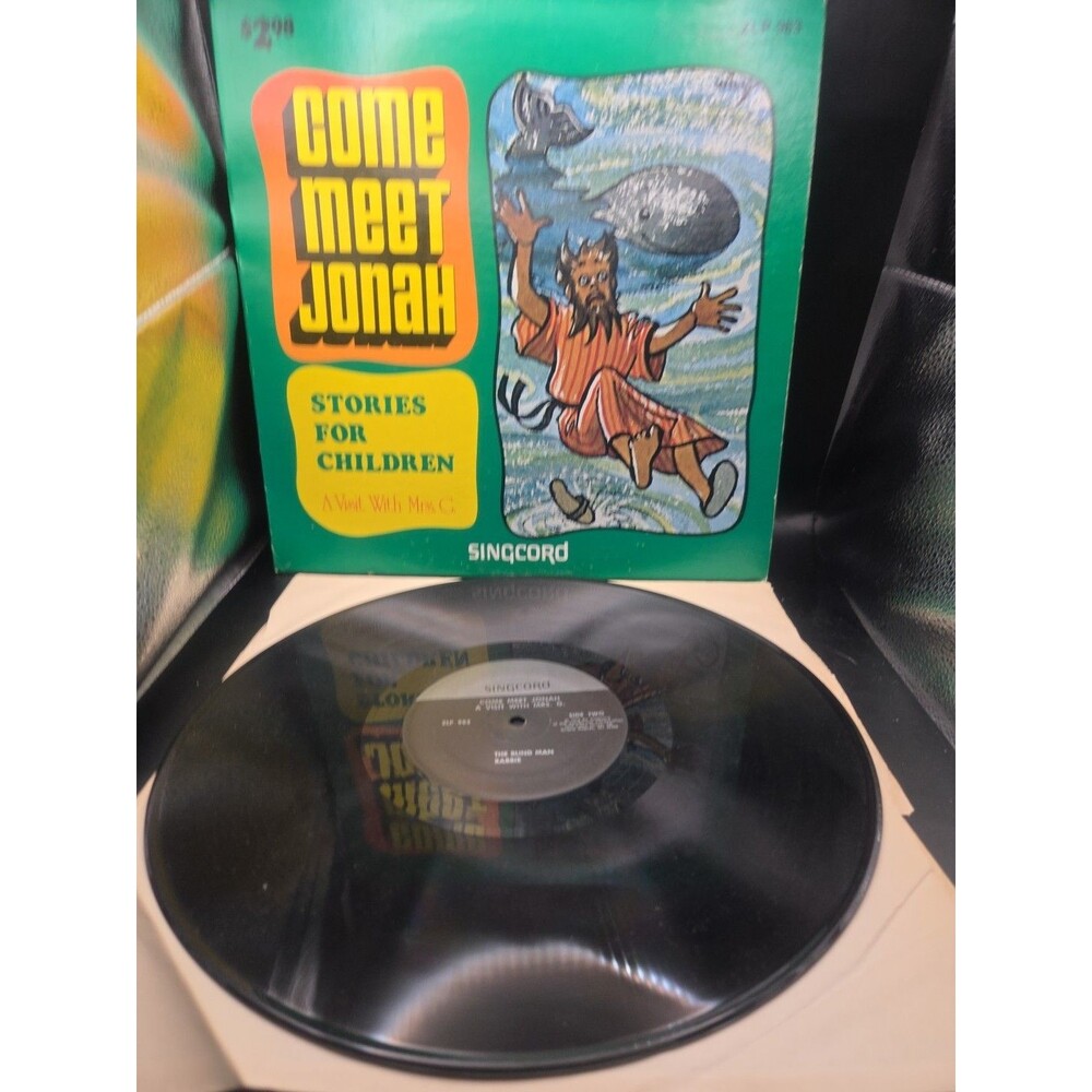 MRS G. Come Meet Jonah Stories for Children 33 RPM LP Vinyl Album